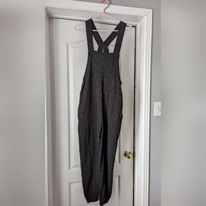 Smash + Tess x Hilary Duff romperalls, XS black linen